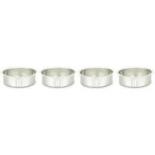 NaDeco Teelichthalter in Silber/Metall, Größe wählbar Ø zwischen 40 und 70mm Teelichttüllen Teelicht-Tülle für Standard-Teelichter Kerzentülle Kerzentopf Kerzenhalter, Größe:Ø 50 mm | 50 Stück