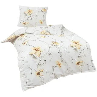Traumschlaf Scarlett Floral Weiß 240 x 220 cm + 2 x 80 x 80 cm