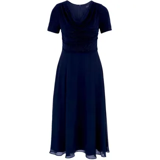 Vera Mont Cocktailkleid Glitzer-Look Blau 40