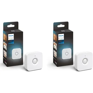 Philips Hue Bewegungssensor, Zubehör System, intelligenter Bewegungsmelder, Tageslichtsensor, Weiß (Doppelpack)