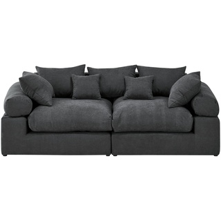 smart Big Sofa  Lionore , schwarz , Maße (cm): B: 242 H: 86 T: 121