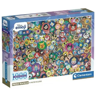CLEMENTONI Puzzle 1000 Teile Disney Collection Impossible Compact