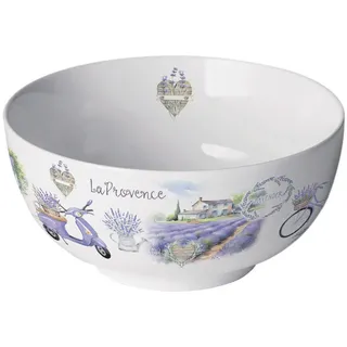 Ambiente Home Provence Lavendel Schale Porzellan Weiß/Lila 14 cm