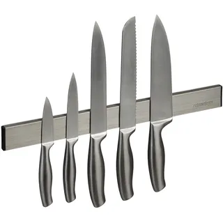 Relaxdays Magnetleiste Schwarz,Silber
