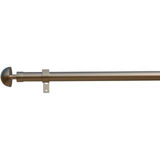 Gardinenstange Prior-Classic, indeko, Ø 16 mm, 1-läufig, Wunschmaßlänge, mit Bohren, verschraubt, Eisen silberfarben Ø 16 mm x 300 cm