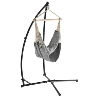 casa.pro XXL Hängesessel Chieti 205x110cm Grau