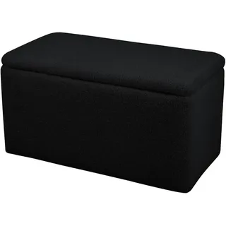 Svita Sitzbank Leaf Teddy-Bouclé mit Stauraum 0 x 0 x 0 cm Schwarz