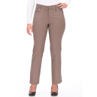 5-Pocket-Hose KJBRAND "Betty Bengaline" Gr. 46, N-Gr, braun (schlamm) Damen Hosen 5-Pocket-Hose Stoffhosen in bequemer Form