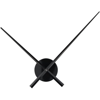 Timelike, 3D-Uhrzeiger, Große Wanduhrzeiger, nadelförmig, Für Wanduhren zum selber bauen, Dekoration, Quarz-Uhr-Mechanismus Schwarz