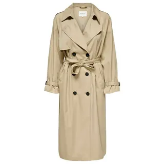 Only Damen Onlchloe Double B. Otw Noos Trenchcoat mit Bindegürtel Modell 'CHLOE', Sand, M