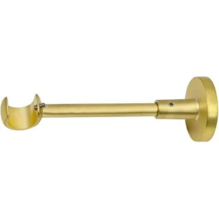 MDEKOR Vorhangstange Wandträger 1-läufig Ø 19 mm  kürzbar Gold