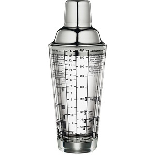 Cilio Cocktail-Shaker Glas mit Rezepten 0,4 L