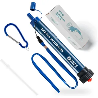naturbummler Wasserfilter Outdoor mit Karabiner & Trinkhalm