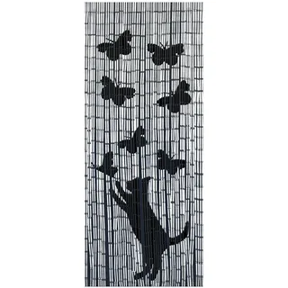 Maximex Bambusvorhang Katze & Schmetterling 90 x 200 cm