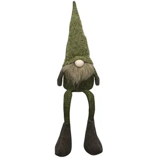 finehomegarden Dekofigur Wichtel Weihnachtswichtel Kantenhocker Stoff H29cm + H49cm grün (1 St), Weihnachtsdeko Herbst Weihnachten Kantenhocker 2Größen wählbar grün 53 cm