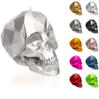 Candellana Skull Kerze - Totenkopf Kerze - Skull Deko - Totenkopf Deko - Halloween Deko - Gothic Deko - Grunge Deko Kerze - Heavy Metal Deko - Grunge Room Decor