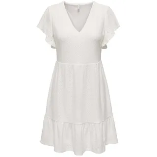 Only Kleid Minikleid Weiß M