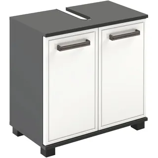 Schildmeyer Waschbeckenunterschrank Adana 59,8 x 62,4 x 32,6 cm Weiß