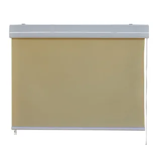 Rollo Sichtschutzrollo Kassettenrollo Rollo mit Kassette Fenster-Rollo Outdoorrollo Sonnenschutz Verdunklungsrollo Seitenmarkise 140x230 cm Jet-Line