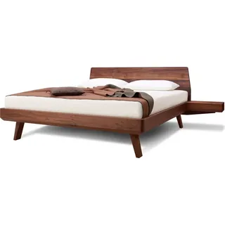 Einzelbett Elba 100 x 200 cm in Buche Natur lackiert mit Kopfteil Komforthöhe
