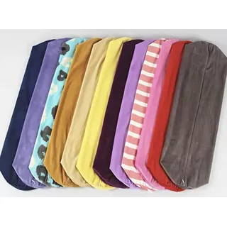 YOUROU Samt-Nackenroll-Kissenbezug mit Reißverschluss, superweicher Nackenrolle, atmungsaktiver Stoff, abnehmbarer Kissenbezug für Nackenkissen, nur Bezug (Königsblau, 15 x 60 cm)