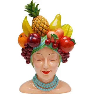 Kare-Design Vase, Gelb, Grün, Mehrfarbig, Orange, Rot, Hellblau, Kunststoff, Frucht, 23x37x21 cm, zum Stellen, Dekoration, Vasen