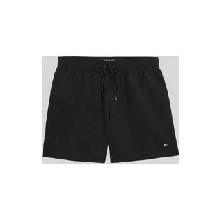 Regular Fit Badehose mit Logo Stitching, Black, M