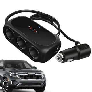 Auto Ladegerät | 12V 24V 3 Steckdosen Adapter - Tragbarer Splitter Mit LED-Spannungsanzeige Steckdosen-Erweiterung Für Tablets Telefone Alle Geräte
