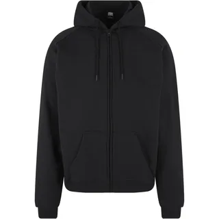 URBAN CLASSICS Zip Hoody Sweatjacke Herren Schwarz XXL