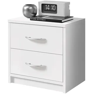 Stella Trading Nachtschrank Pepe 38,5 x 28 x 39 cm Weiß