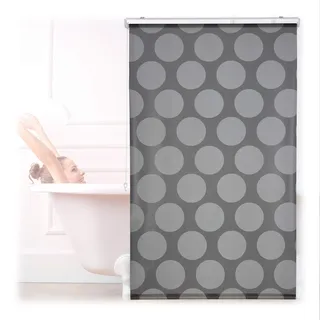 Relaxdays Duschrollo 100 x 240 cm grau