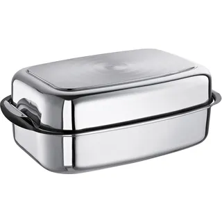 Schulte-Ufer 67061-36 Allzweck-Bräter Easy, 36 x 25 cm, 6,00 l, Edelstahl, 36 cm, Silber
