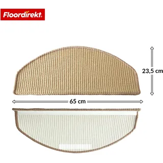 Floordirekt Sisal Stufenmatte 65 x 23,5 cm Beige