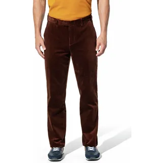 Walbusch Herren Genua Cord-Hose Rot