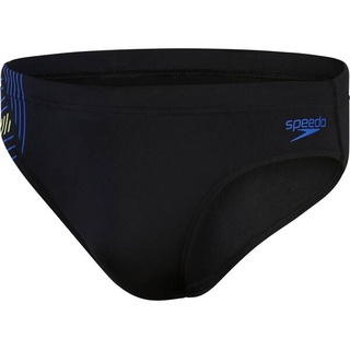 SPEEDO Badehose TECH PNL 7CM BRF AM BLACK/BLUE, BLACK/CHROMA BLUE/SPRITZ 1, 3