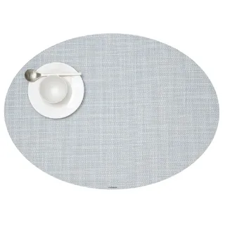 Chilewich Mini Basketweave Tischset, Sky, 36 x 49,5 cm, oval