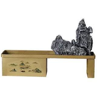 Eisenvase Im Retro-stil Im Chinesischen Stil Mit Blumen Und Pflanzen, Zen-dekoration, Kreatives Ornamentdesign.