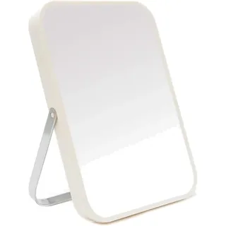 YEAKE Tisch-Schminkspiegel mit Metallständer, 20 cm (8 Zoll) – Tragbarer Klappspiegel mit 90-Grad-Verstellbarkeit, Für Reise und Badezimmer (Dusche/Rasur geeignet) –