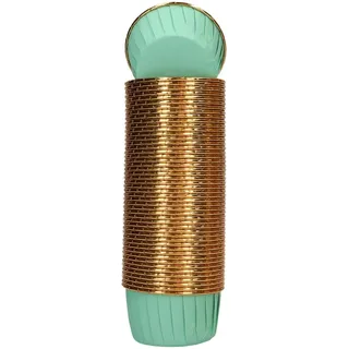 Wilton Muffin Cups Backförmchen, Aqua, 50 Stück | Backförmchen für Muffins und Cupcakes, Glänzende Metallic-Finish, Auch für Petits Fours, Süßigkeiten, Cake Pops