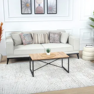 livabliss Zadar Wohnzimmer modern – Abstrakt Design in Marmor Optik für Wohnzimmer 160x213 cm, Esszimmer, Schlafzimmer - Marmor e groß, weicher Kurzflor in Orange, Braun, Creme