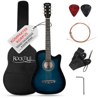 Rocktile WSD-5C-BUB Slim Line Westerngitarren Set Blueburst