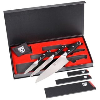 GRÄWE Messerblock GRÄWE 3-tlg Messerset, Spezialstahl schwarz|silberfarben
