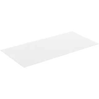 Voleo Oberplatte, Weiß, Glas, 40.50x0.40x90.30 cm, Wohnzimmer, TV Möbel, TV-Aufsätze