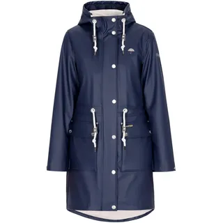 Schmuddelwedda Damen Regenmantel, S, Marine - S