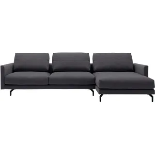 creation by rolf benz Ecksofa "CR.414, Designecksofa, Polsterecke, L-Form", schwarz (anthrazitgrau, schwarzgrau), B:300cm H:91cm T:172cm, CREATION BY ROLF BENZ, Sofas, Ecksofa, wahlweise aus feinstem Rindsleder oder hochwertigem Chenille