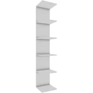 VCM Wandregal 35 x 30 x 180 cm Weiß