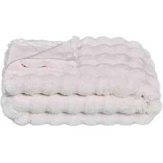 Star Home Cosy Kuscheldecke 150 x 200 cm Beige/Weiß