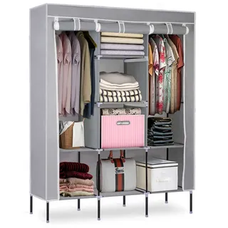 Massido Textilgarderobe - Grau