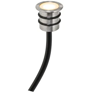EVN Bodeneinbaustrahler Edelstahl Ø1,8cm 0,2W IP68 warmweiß 3000K