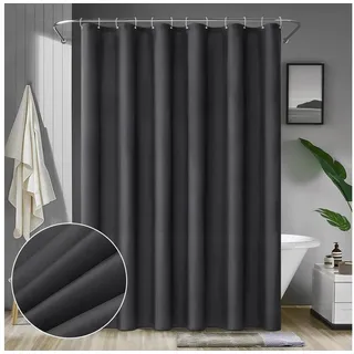 Miulee Duschvorhang 240 x 200 cm schwarz